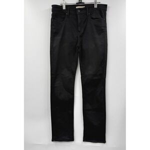 Levi's Slimming Straight Jeans Womens 31 Black Mid Rise Stretch Denim Pants